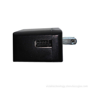 US Wall-mount 5V 2A USB AC/DC Adapter for iPhone and Kinds Tablet PC with Interchangeable DC Tips